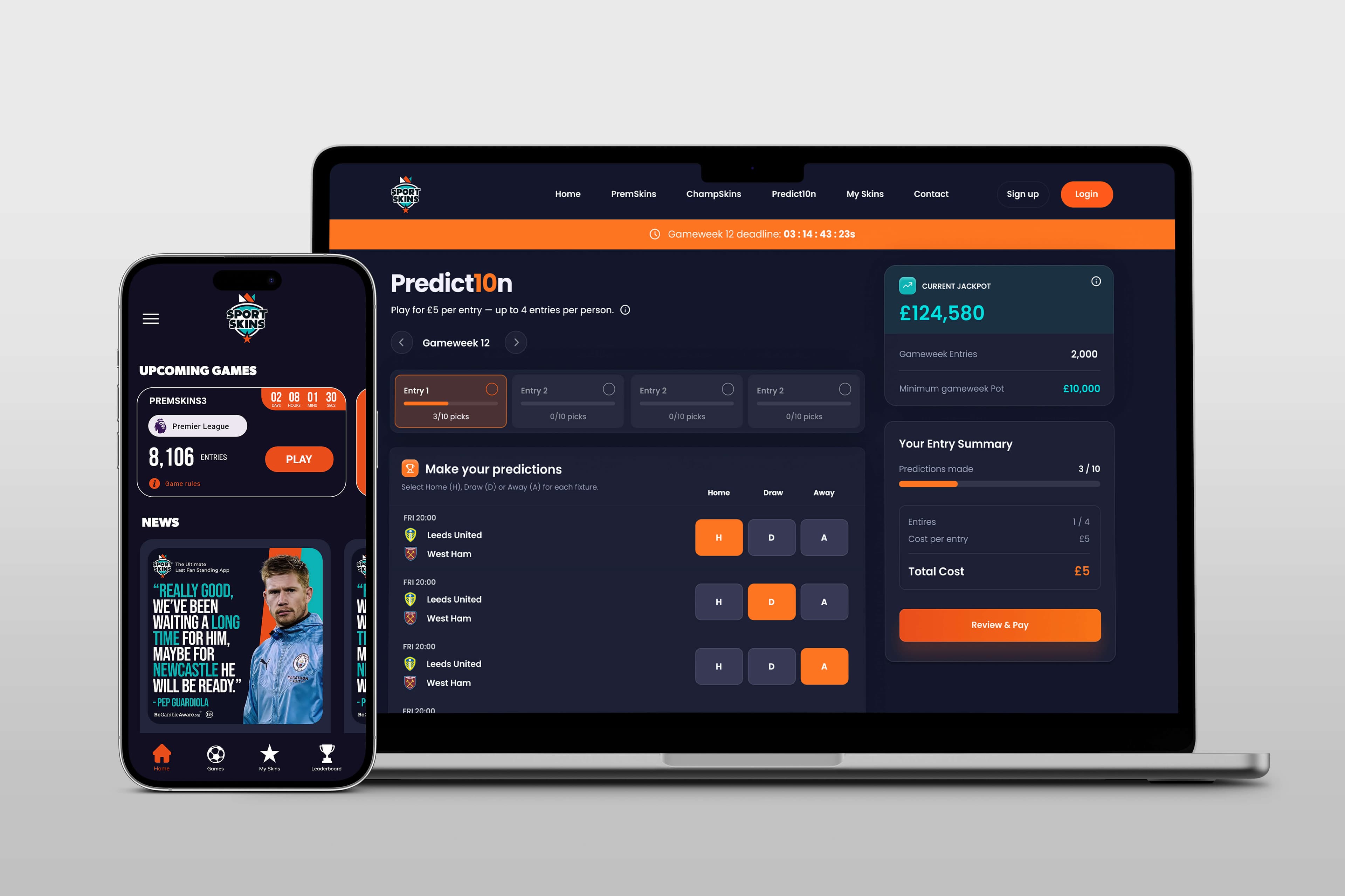 SportSkins homepage